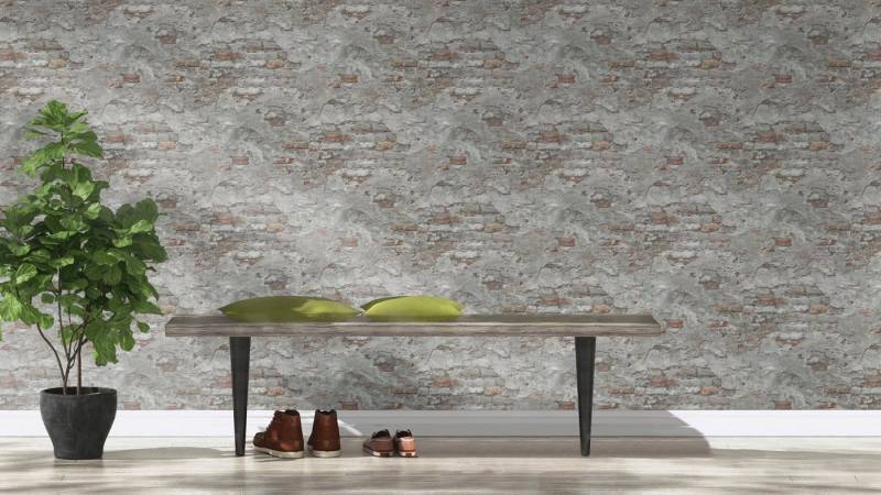Rasch Vinyltapete Factory III, geprägt, Steinoptik, gemustert, (1 St) von Rasch
