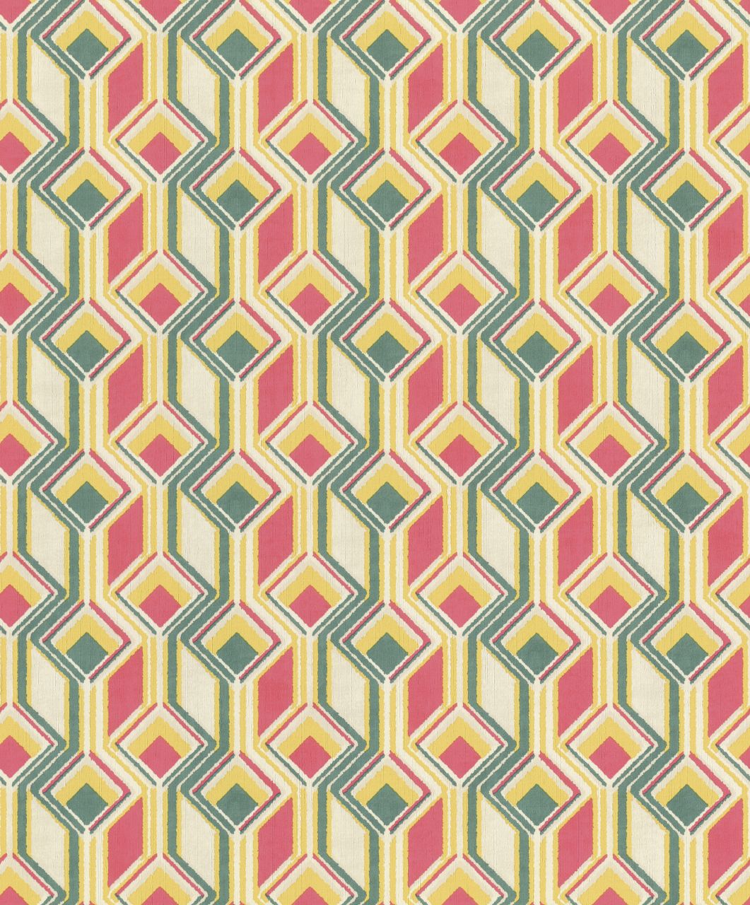 Rasch Vliestapete 746549 Pink-Dunkelpink Muster & Motive 10,05 m x 0,53 m von Rasch