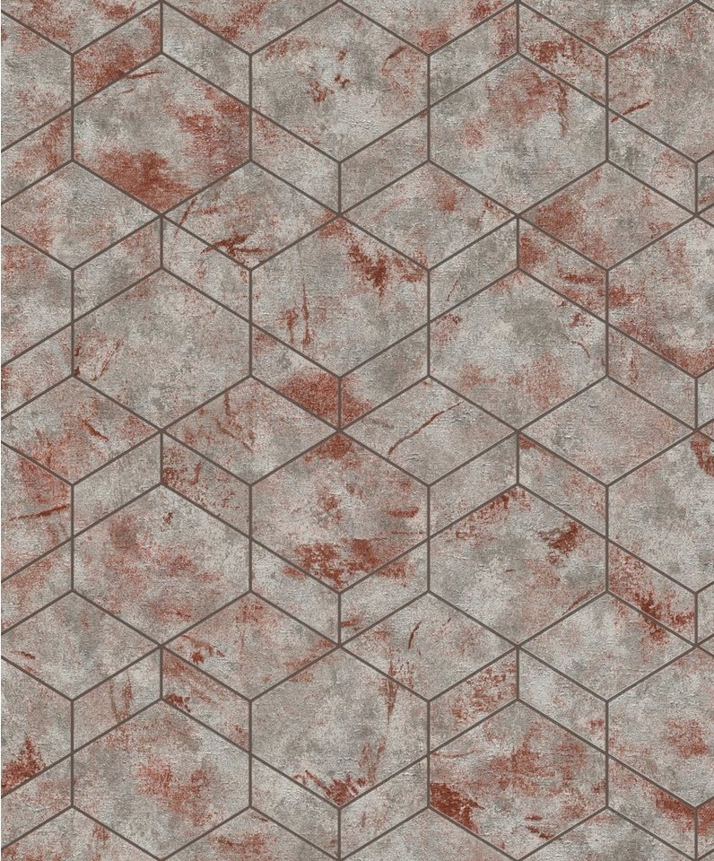 Rasch Vliestapete Andy Wand, strukturiert, Metall-Effekte, grafisch, (1 St), gut lichtbeständig, hochwaschbeständig von Rasch