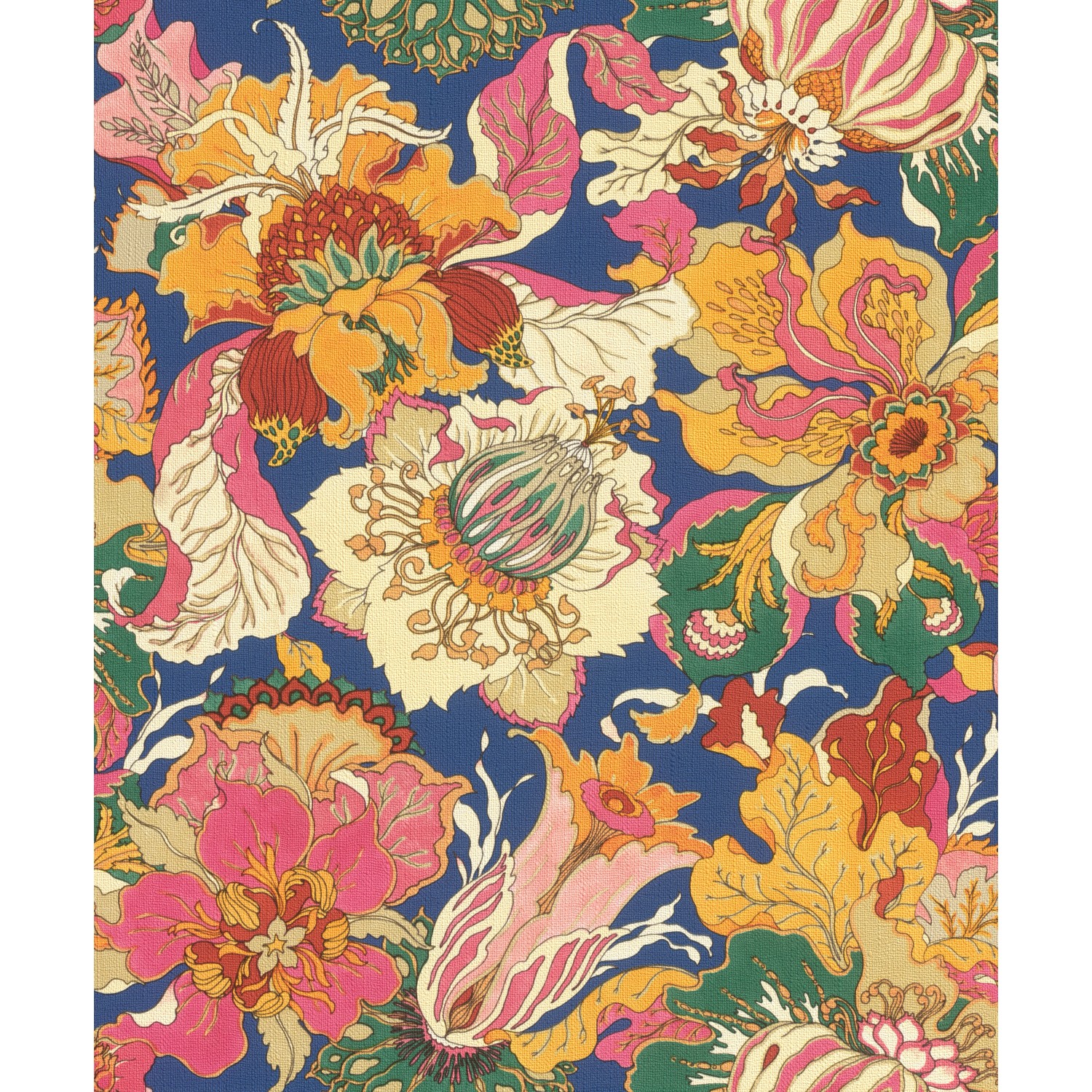 Rasch Vliestapete Barbara Home Coll. III 560459 Blumen Bunt 10,05x0,53 m von Rasch