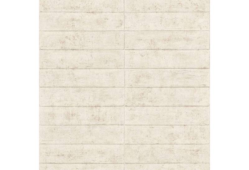 Rasch Vliestapete Beton Steine 3D-Optik Struktur Creme Beige 499629 Factory V von Rasch