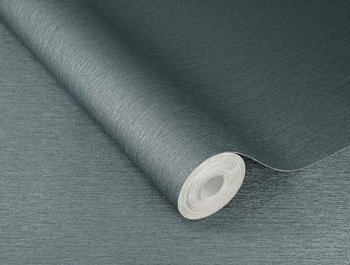 Rasch Vliestapete Einfarbig Linien Struktur Blau Metallic 608687 Rasch Vliestapete Einfarbig Linien Struktur Blau Metallic 608687 von Rasch