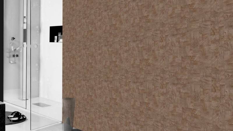 Rasch Vliestapete Geometrisch Vierecke Holz Optik Braun Grau 751659 African Queen 3 von Rasch