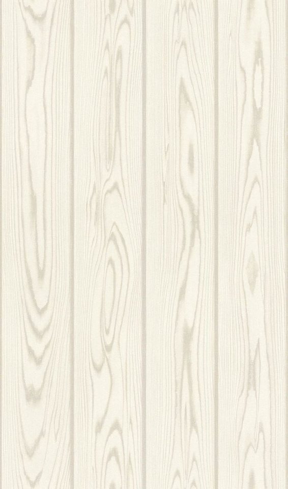 Rasch Vliestapete Holz Optik Maserung Struktur Weiß Grau 499513 Factory V von Rasch