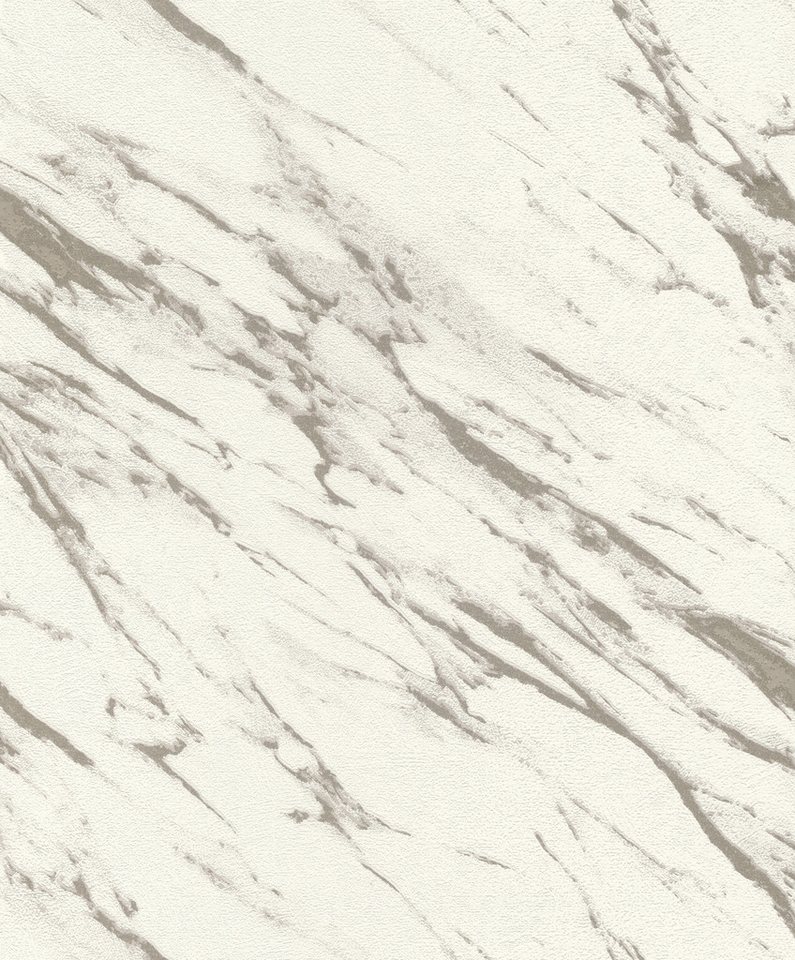 Rasch Vliestapete Marmor, Marmoroptik - my moments, strukturiert, metallic, matt, leicht glänzend, natürlich, (1 St), Marmor Tapete von Rasch