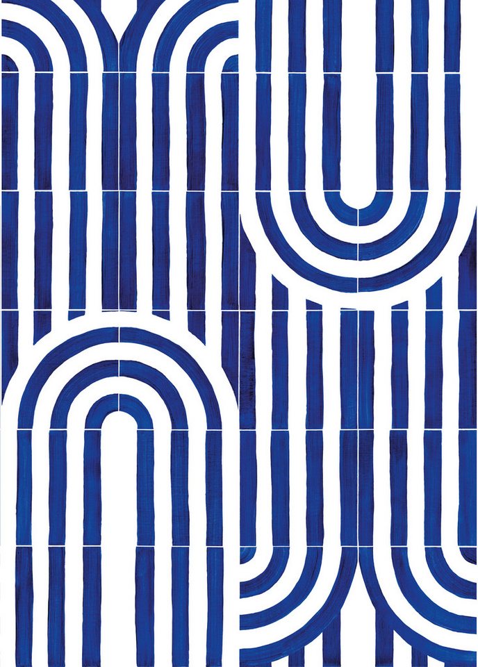 Rasch Fototapete Palazzo in Blau, Roomblush - RB464, glatt, geometrisch, grafisch, gestreift, gemustert, (1 St), Retro, Fliesen Rasch Fototapete Palazzo in Blau, Roomblush - RB464, glatt, geometrisch, grafisch, gestreift, gemustert, (1 St), Retro, Fliesen von Rasch