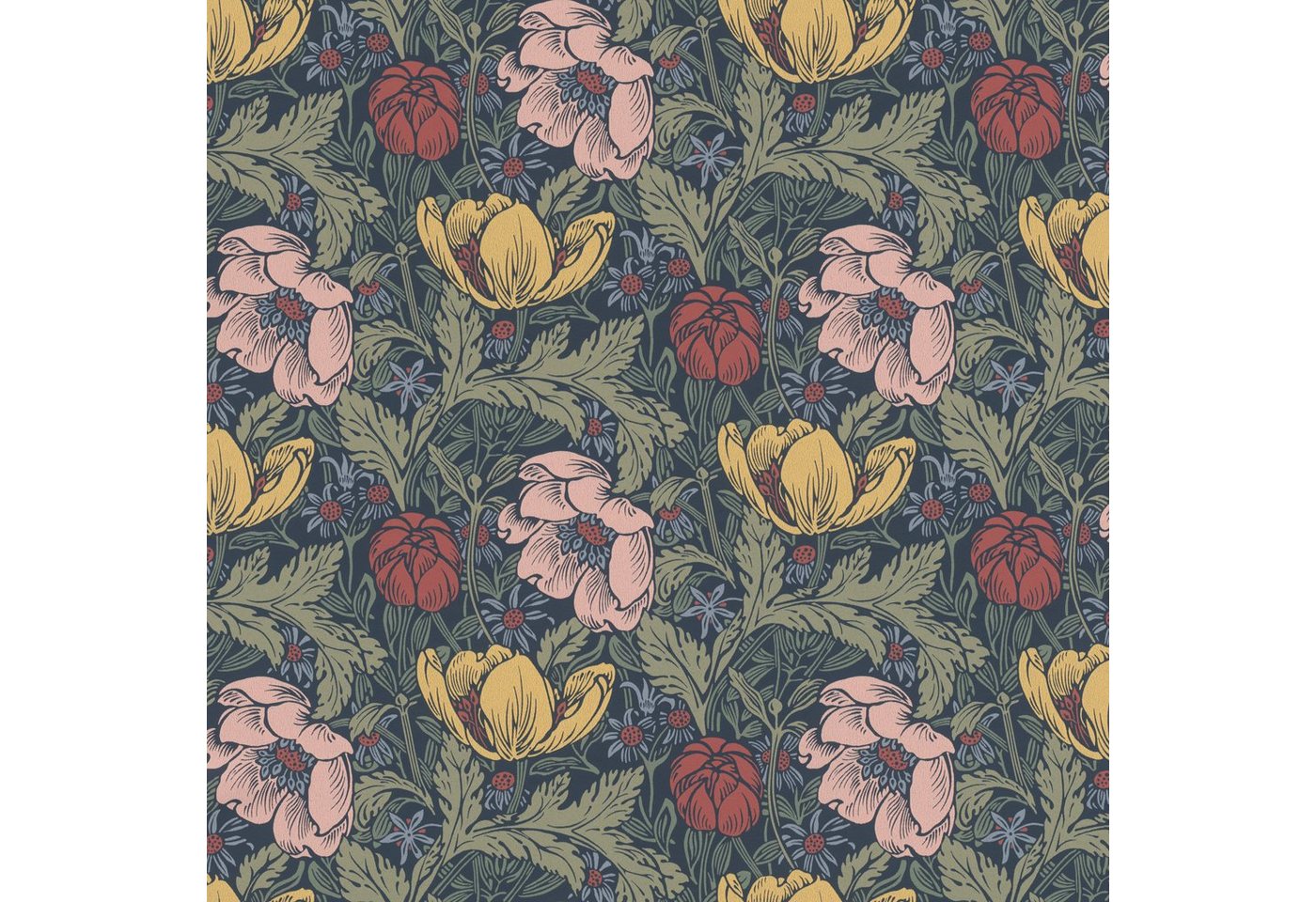 Rasch Vliestapete Rasch Salisbury, Floral, blau rosa Rasch Vliestapete Rasch Salisbury, Floral, blau rosa von Rasch