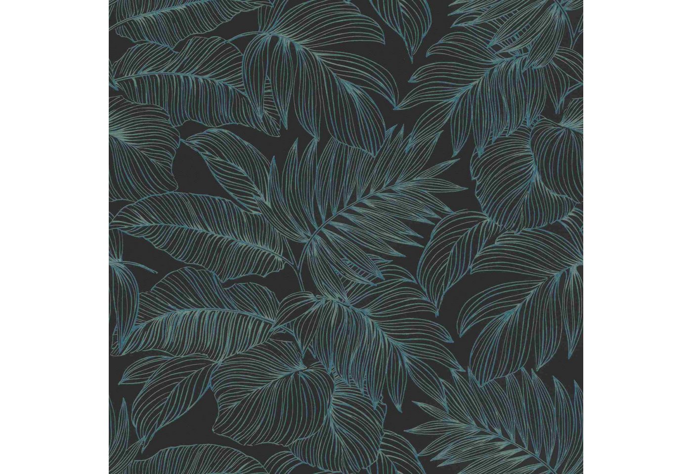 Rasch Vliestapete Symphony 865158 0.53 x 10.05 m Blumen Floral Schwarz von Rasch