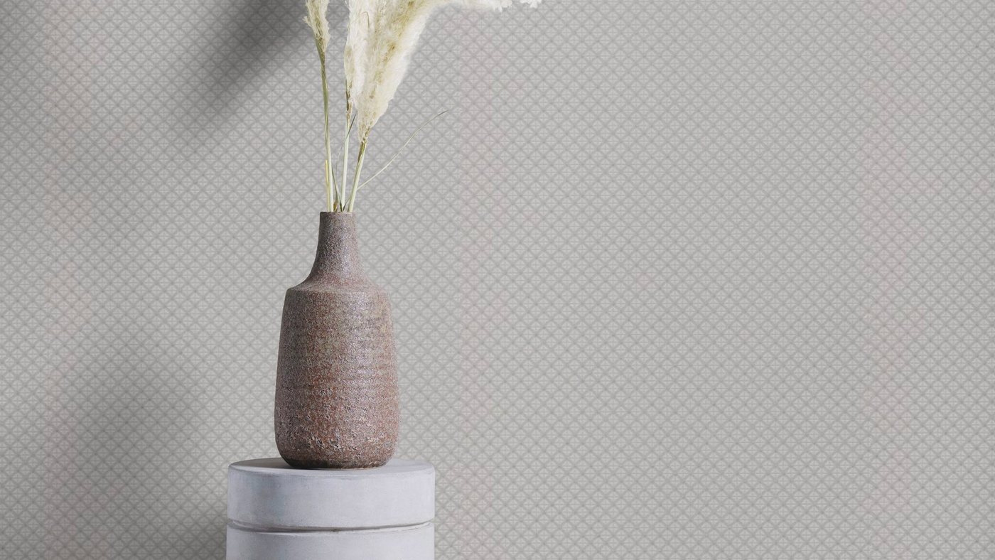 Rasch Vliestapete Tapetenwechsel II, einfarbig, (1 St), mit Karo-Muster und Glitzer von Rasch