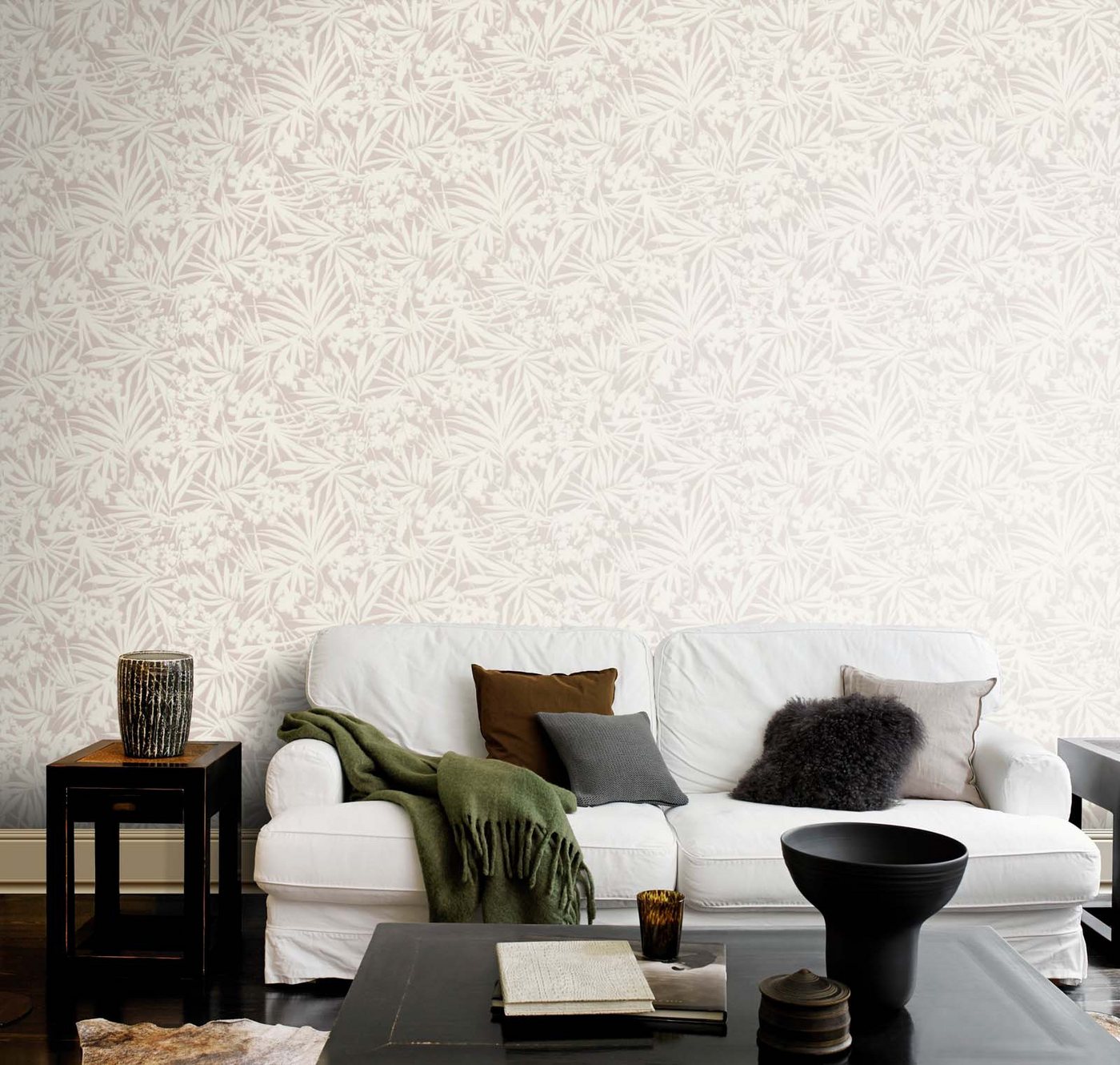 Rasch Vliestapete Tropen Blätter Blumen Stoffoptik Grau Creme 330304 Paraiso Rasch Vliestapete Tropen Blätter Blumen Stoffoptik Grau Creme 330304 Paraiso von Rasch