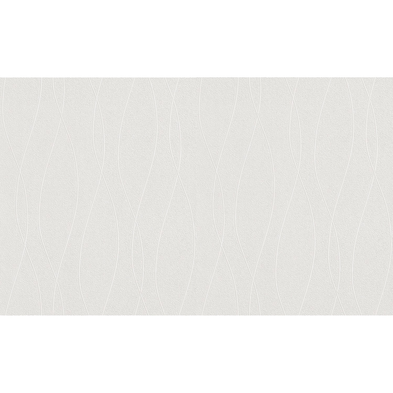 Rasch Vliestapete Wallton 142518 Wellen Weiß 25 m x 1,06 m von Rasch