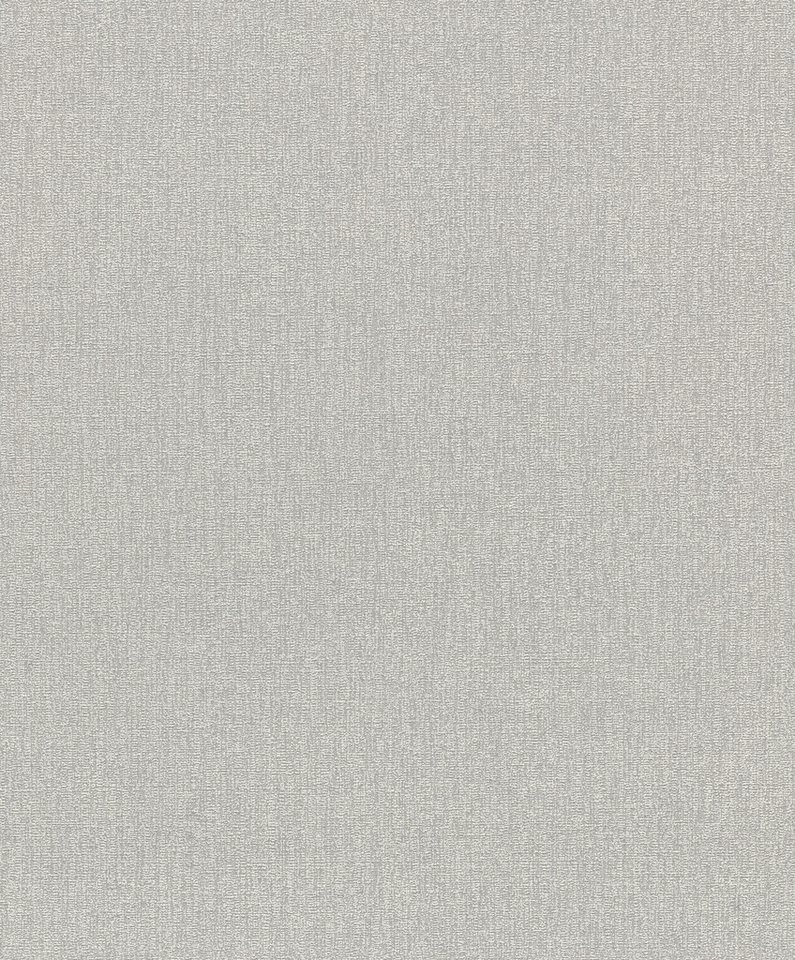 Rasch Vliestapete mit Stoffoptik in Grau - my moments, strukturiert, Leinenoptik, Strukturmuster, Ton-in-Ton, uni, unifarben, einfarbig, (1 St), textile Struktur von Rasch
