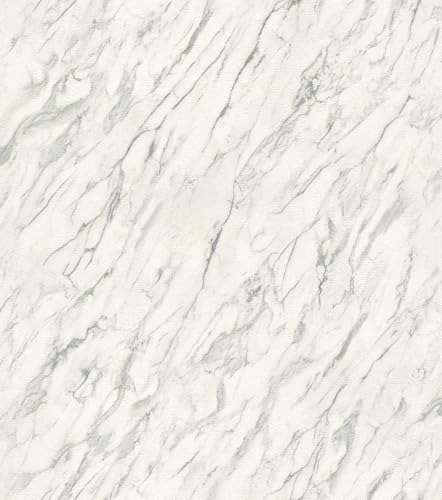 Rasch tesa Selbstklebende Tapete Carrara 371628 - Schnell, einfach, sauber - Marmoroptik in Grau und Cremeweiß. Echte Tapete. Rasch tesa Selbstklebende Tapete Carrara 371628 - Schnell, einfach, sauber - Marmoroptik in Grau und Cremeweiß. Echte Tapete. von Rasch