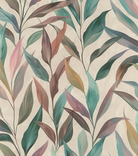 Rasch tesa Selbstklebende Tapete Fiesta 370614 - Schnell, einfach, sauber - Modernes Blattmuster in Blau, Grün und Rosa. Echte Tapete. Rasch tesa Selbstklebende Tapete Fiesta 370614 - Schnell, einfach, sauber - Modernes Blattmuster in Blau, Grün und Rosa. Echte Tapete. von Rasch