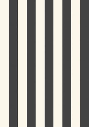 SCHÖNER WOHNEN-Kollektion Fototapete XXL STRIPE 366662 mit Streifen in Schwarz und Weiß - 3,00 m x 2,12 m von Rasch
