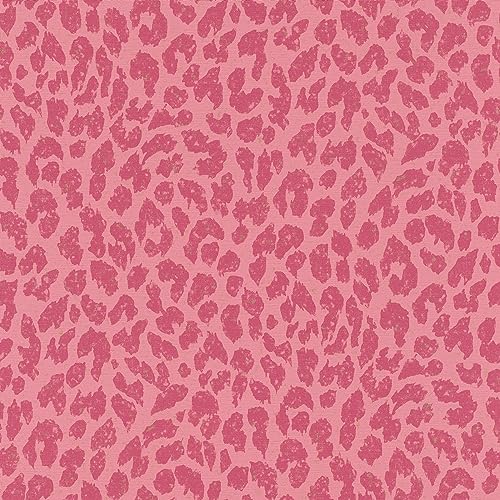 Vliestapete 465020 mit Leo-Print in Rosa und Pink aus der freundin Home Collection von Rasch