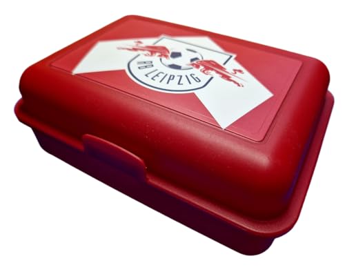 RB Leipzig Brotdose - Arrow - rot Brotbüchse | Lunchbox RBL - Plus Lesezeichen Wir lieben Fußball von Rasenballsport Leipzig