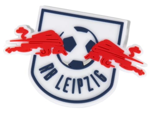 RB Leipzig Magnet - Vereinswappen bunt - Farbiger RBL Kühlschrankmagnet - Plus Lesezeichen Wir lieben Fußball von Rasenballsport Leipzig