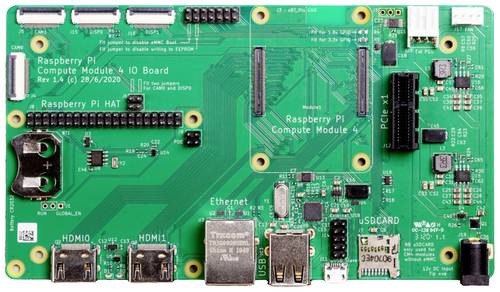Raspberry Pi® RPI CM4 IO BOARD I/O Modul Passend für (Entwicklungskits): Raspberry Pi® von Raspberry Pi®