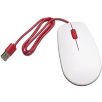 Raspberry Pi® Maus USB Optisch Weiß, Rot 3 Tasten von Raspberry Pi®