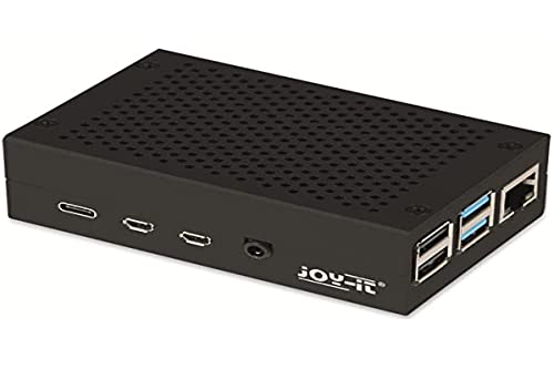 Joy-IT rb-AlucaseP4+01B SBC-Gehaeuse Raspberry Pi Aluminium Schwarz von Raspberry Pi