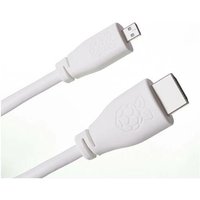 Kabel hdmi - micro hdmi zu hdmi 1m - white Raspberry Pi Kabel hdmi - micro hdmi zu hdmi 1m - white Raspberry Pi von Raspberry Pi