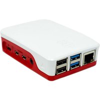 Raspberry Pi® SBC-Gehäuse Geeignet für: Raspberry Pi® 4 B Rot, Weiß von Raspberry Pi