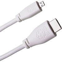 Raspberry Pi - SC0051 HDMI-Kabel [1x HDMI-Stecker - 1x HDMI-Stecker c Mini] 1.00 m Weiß von Raspberry Pi