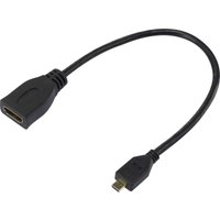 Raspberry Pi - SC0726 HDMI-Adapter [1x HDMI-Stecker c Mini - 1x HDMI-Buchse] 10 cm Weiß von Raspberry Pi