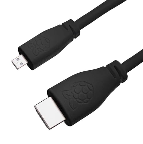 Raspberry Pi offizielles Micro HDMI Kabel, schwarz, 1,0m Raspberry Pi offizielles Micro HDMI Kabel, schwarz, 1,0m von Raspberry Pi