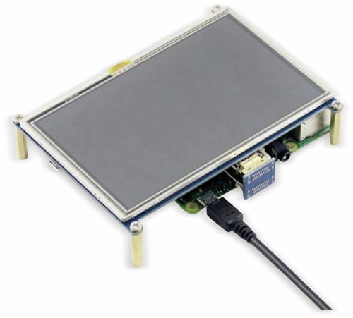 Raspberry RB-LCD-5 Aufrüstset Silber von Raspberry Pi