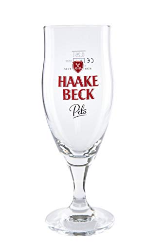 Haake Beck Pils Bier Gläser 6er Set 6 x 0,25 Liter Exclusive Gastro Edition von Rastal