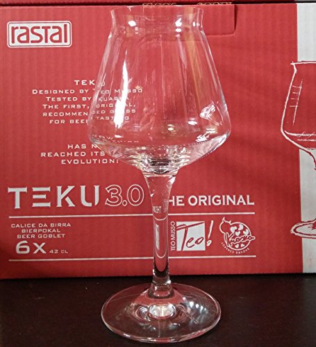 Rastal - Set von 6 Gläsern Universal Beer Tasting Modell TEKU 3.0 - 42 cl. (14,8 Imp.fl.oz.) von Rastal