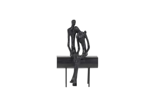 Rasteli Deko-Statue Paar auf Bank Metall Schwarz L 16,5 B 13 x H 31,5 cm Rasteli Deko-Statue Paar auf Bank Metall Schwarz L 16,5 B 13 x H 31,5 cm von Rasteli