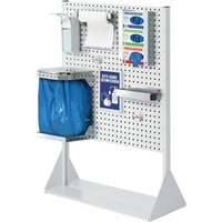 Kappes RasterPlan® Hygienestation, Stellwand mit 3 Lochplatten, HxBxT 1.450 x 1.000 x 430 mm, Modell 1 von Kappes