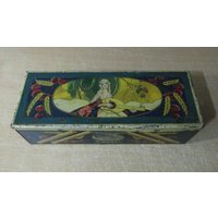 Tim Box Alte Blechdose Kekse La Palma, Feine Crème R. Güell von RastroAtors