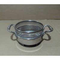Vintage Kleiner Topf Metál Silbervase Antiker Topftopf 19 X 8 cm von RastroAtors