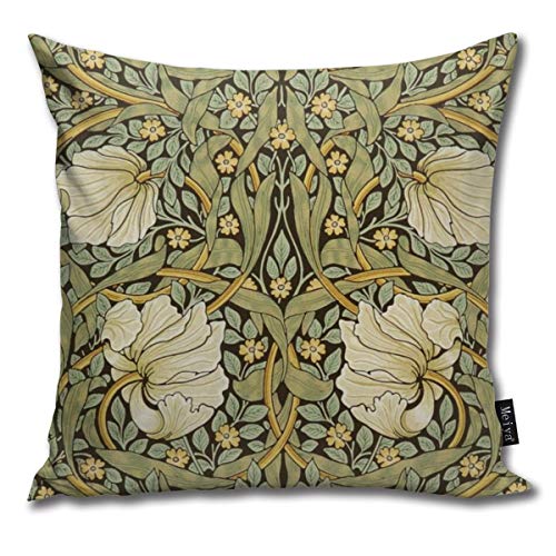 Rasyko William Morris Pimpernel Vintage Home Dekorativer Überwurf-Kissenbezug für Zuhause, Couch Bett, Auto, 45,7 x 45,7 cm von Rasyko