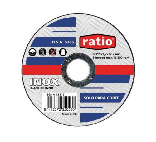 Ratio 368 a12115 Fächerschleifscheiben 115 x 1,0 x 22 Edelstahl Ratio Ratio 368 a12115 Fächerschleifscheiben 115 x 1,0 x 22 Edelstahl Ratio von RATIO