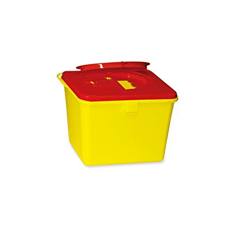 Kanülenabwurfbehälter von carmesin.com 193525 Safe-Box 6,0 Ltr. -neue Ausführung - von Ratiomed