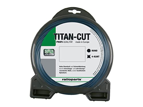 Mähfaden TITAN-CUT 2,5mm 64m Trimmerfaden 4-Kant Nylonfaden von Ratioparts