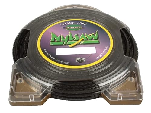 Ratioparts Nylonfaden 3,0 mm, 132m Trimmerfaden 4-Kant Mähfaden, Schwarz von Ratioparts