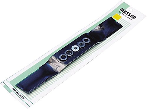 Ratioparts Rasenmähermesser Universal 45 cm inkl. Reduzierringe Bohrung 25,4 mm, Schwarz von Ratioparts