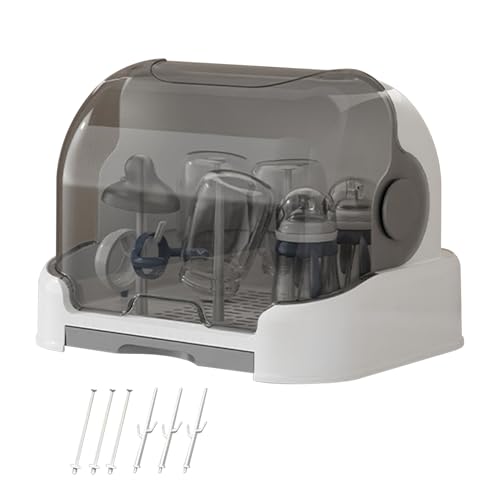 2025 Große Babyflaschen Organizer, Babyflaschen-Trockenstange Mit Abdeckung & Abnehmbare Abflussschale, Staubdes Küchenschrank Organizer, Babyflaschenspeicherbox Für Arbeitsplatte 31,5x25.5x25cm 2025 Große Babyflaschen Organizer, Babyflaschen-Trockenstange Mit Abdeckung & Abnehmbare Abflussschale, Staubdes Küchenschrank Organizer, Babyflaschenspeicherbox Für Arbeitsplatte 31,5x25.5x25cm von Ratpzou