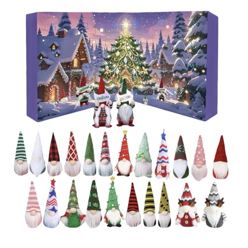 2025 Weihnachtsgnom-Adventskalendergeschenk-24 Tage Countdown Bis Weihnachten Mit Anhängern Zum Thema Gnome-Themen Und Ornamente, Sammelbare Zwergpuppenfiguren Für Mädchen Jungens Holiday Tree 2025 Weihnachtsgnom-Adventskalendergeschenk-24 Tage Countdown Bis Weihnachten Mit Anhängern Zum Thema Gnome-Themen Und Ornamente, Sammelbare Zwergpuppenfiguren Für Mädchen Jungens Holiday Tree von Ratpzou