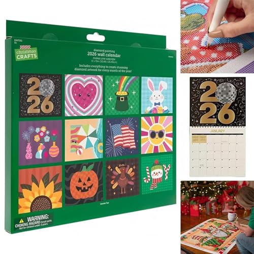 2026 Wandkalender Diamond Malerei Kit - DIY1 Diamond Art Calendar 12 Monate Flip1 Wall Calendar Mit Liste, Planer Für Studienzimmerschule Büro Wohnheimdekoration 2026 Wandkalender Diamond Malerei Kit - DIY1 Diamond Art Calendar 12 Monate Flip1 Wall Calendar Mit Liste, Planer Für Studienzimmerschule Büro Wohnheimdekoration von Ratpzou