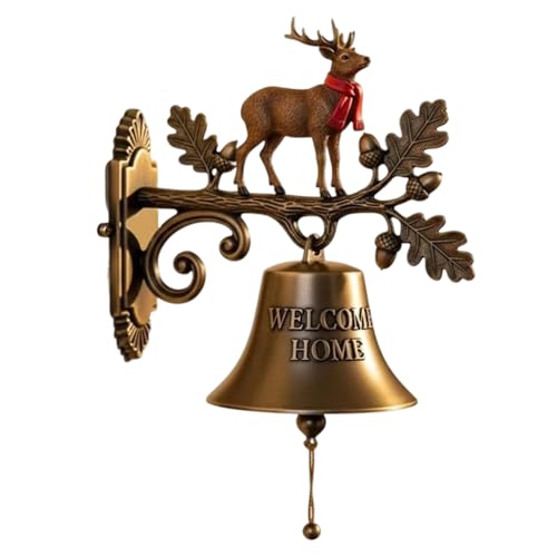 Ratpzou Weihnachten Thema Willkommen Zu Hause Bell, Santa Claus Rentier Gingerbread Mann Willkommen Türklingel, Für Eingangseingangshaus Küchen Veranda1 Garten Innenausstellung von Ratpzou