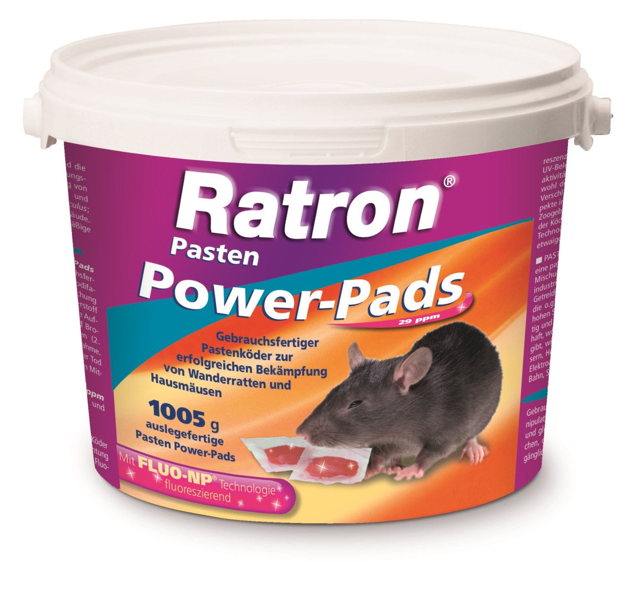 Ratron Rattenköder Pasten Power-Pads 29 ppm, 1005 g von Ratron