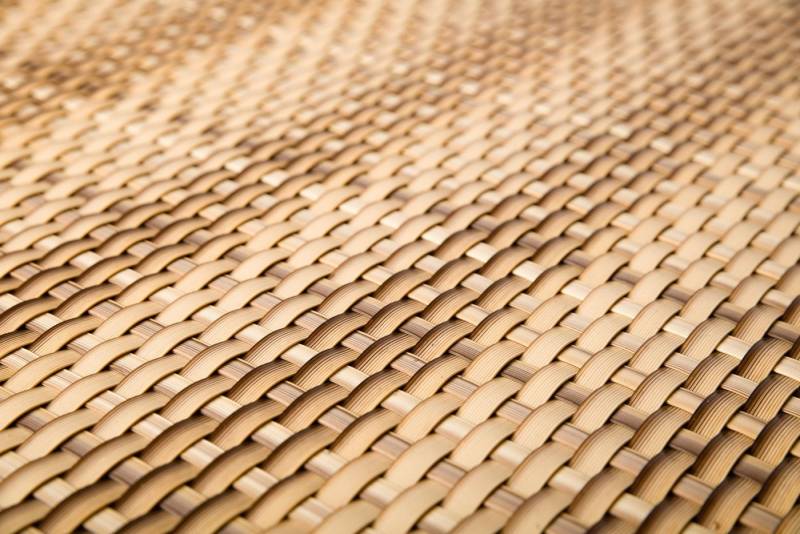 Rattan Art Balkonsichtschutz Polyrattan - Stroh 0,9m x 3m Zaunblende Windschutz von Rattan Art