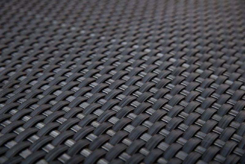Rattan Art Balkonsichtschutz Polyrattan m. Metallösen-Anthrazit 0,9x5m von Rattan Art